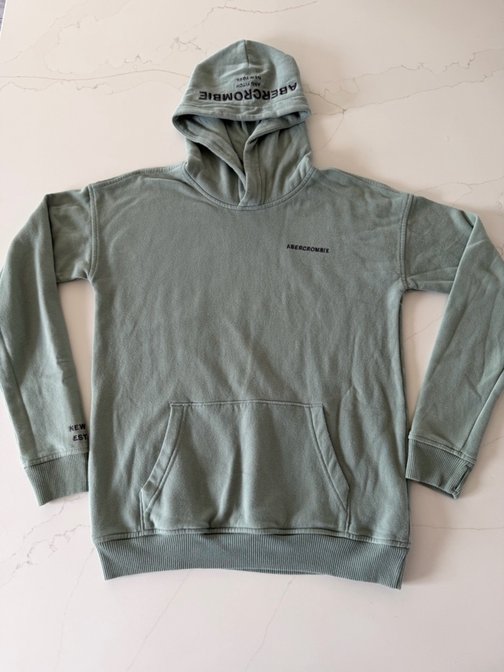 Abercrombie Kids Sage Green Hooded Sweatshirt